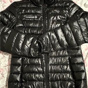 Chaser Shiny Black Kids Puffer Jacket